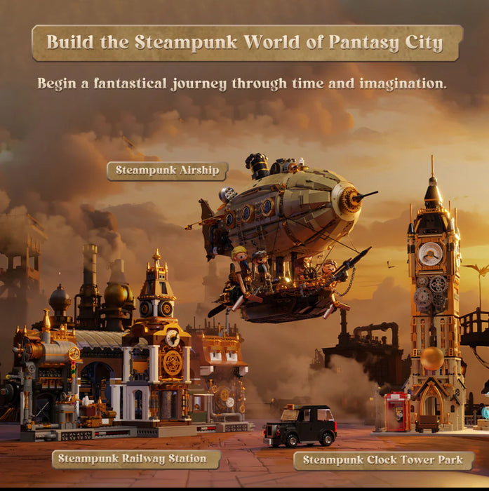 Steampunk Airship Set by Pantasy