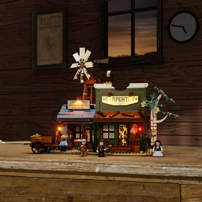 Western Carpentry Workshop by LumiBricks