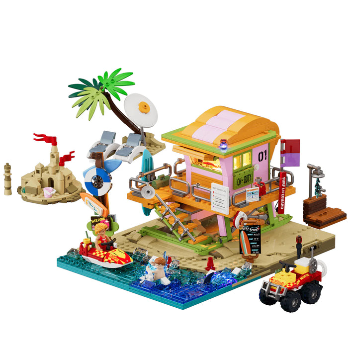 Beach Lifeguard Tower by LumiBricks