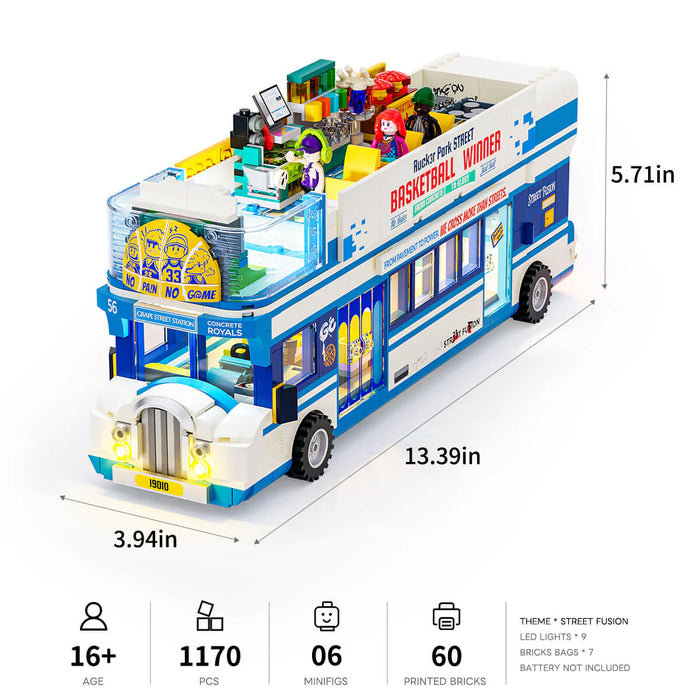 Streetball Tour Bus by Lumibricks