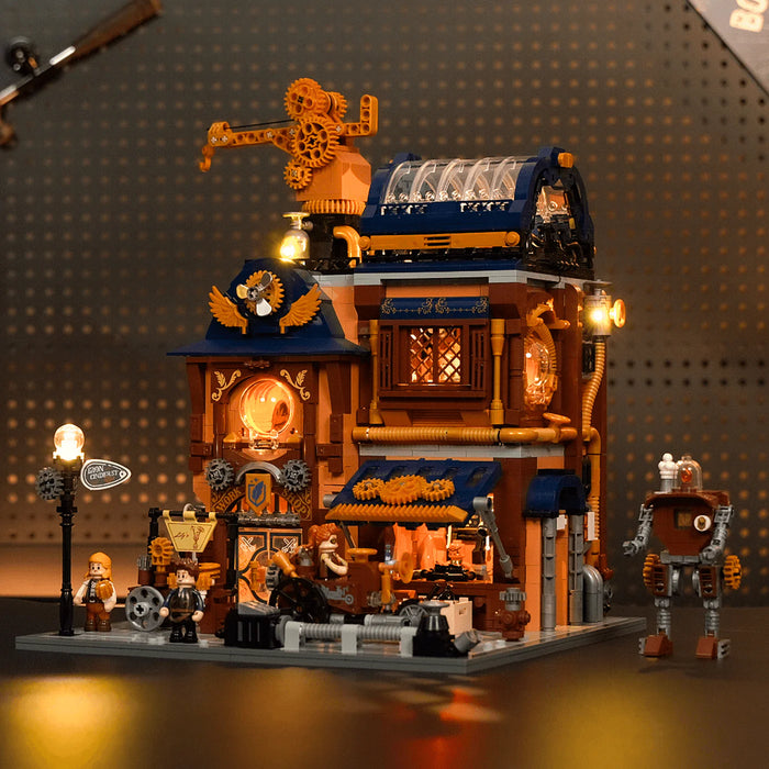 Steampunk Mechanical Workshop by LumiBricks