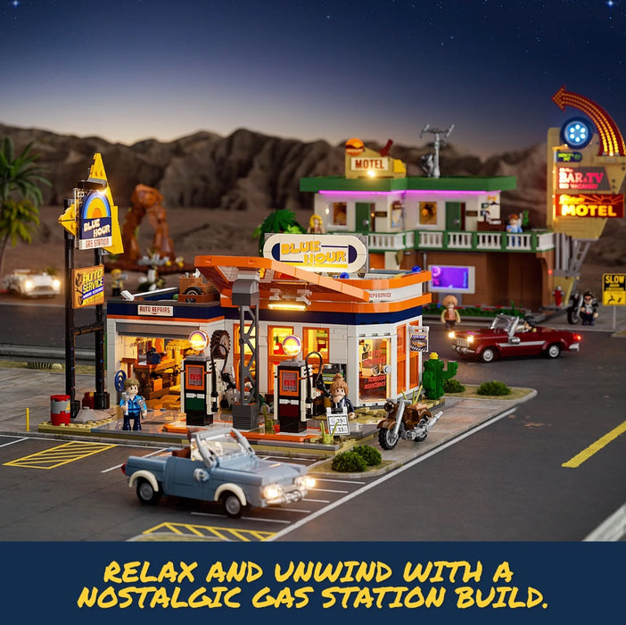 Gas Station by Lumibricks
