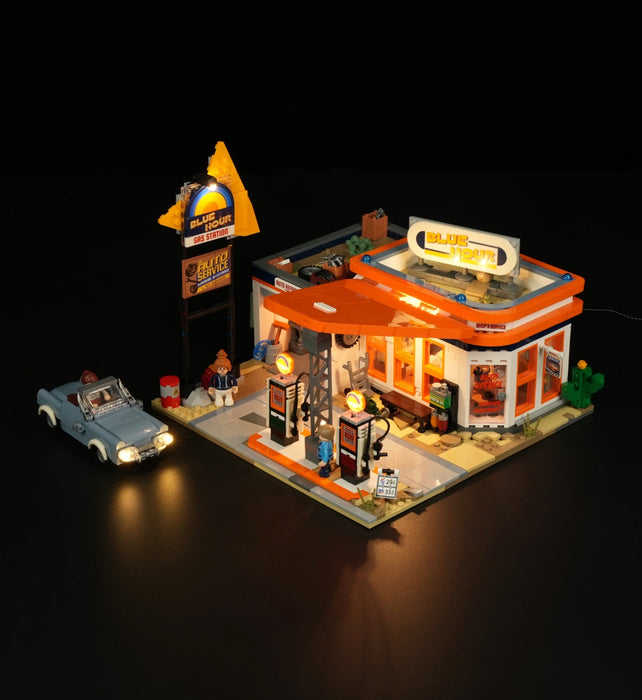 Gas Station by Lumibricks