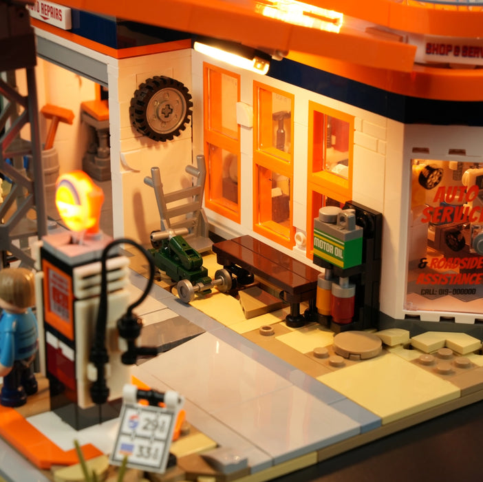 Gas Station by Lumibricks
