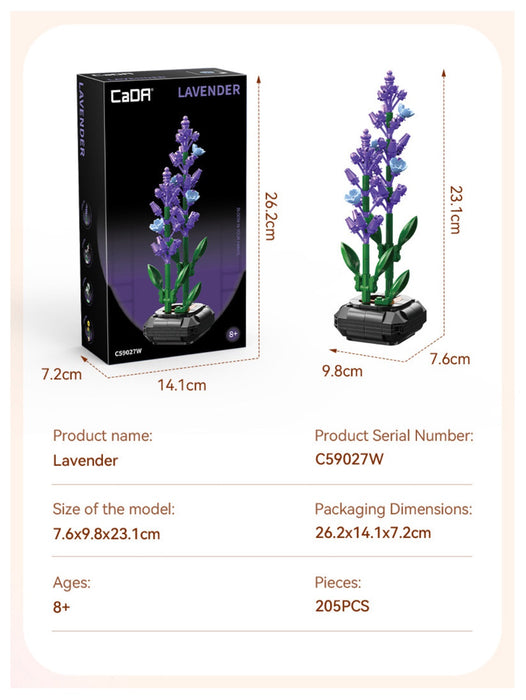 Lavender Building Block Planter by CaDA