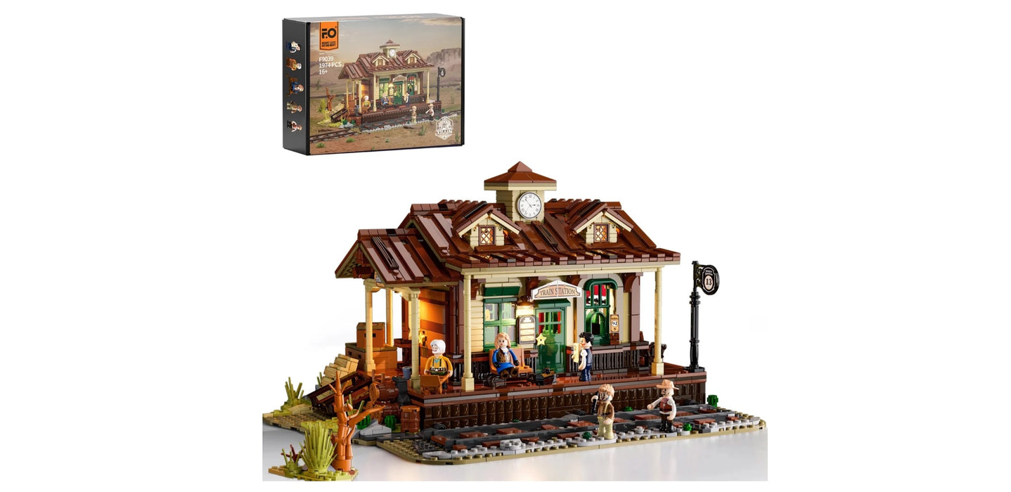Old West Train Station by Lumibricks