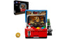 Pantasy arcade machine set with detailed interior and packaging on a white background