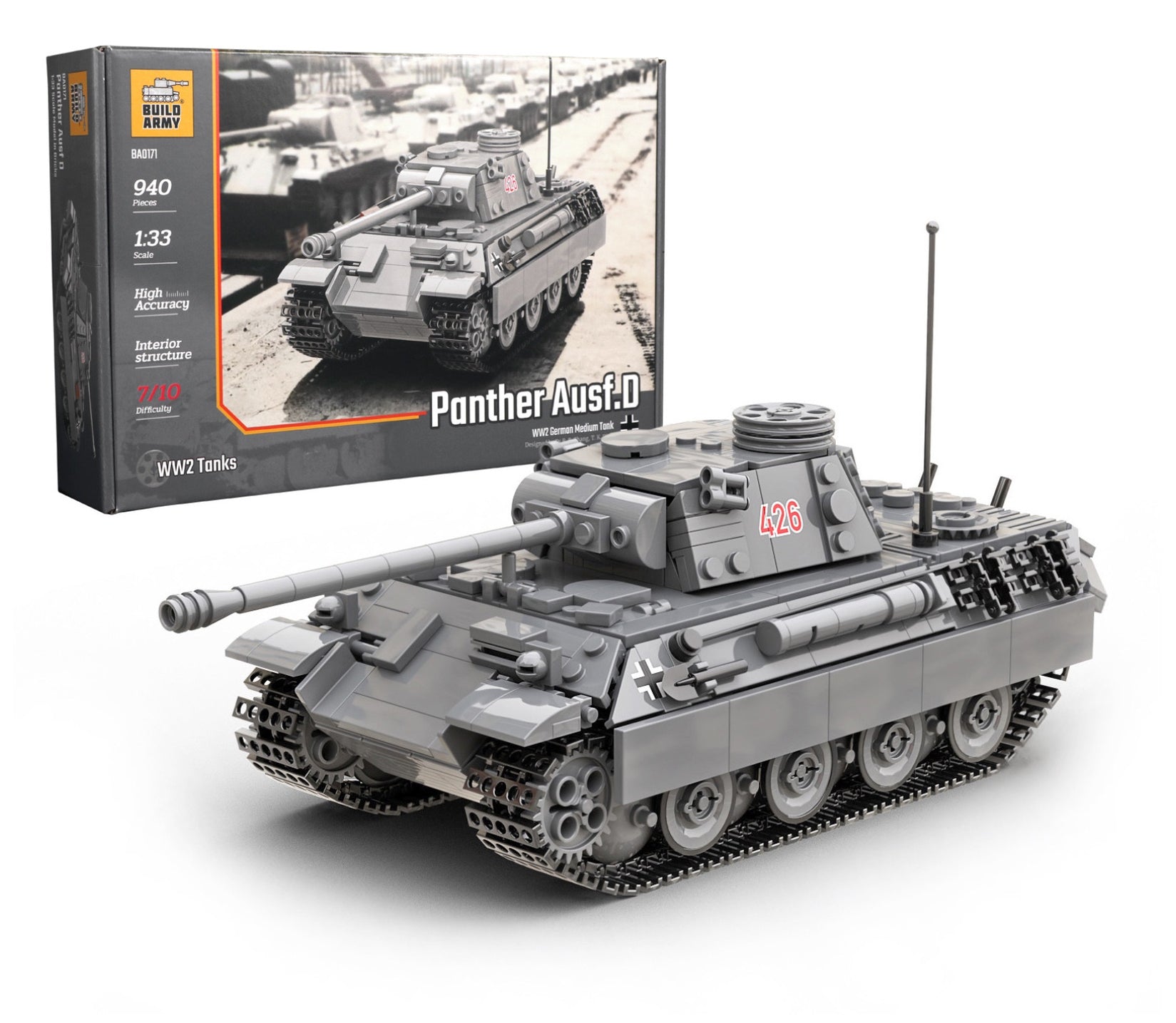 Panther Ausf D Tank by Build Army– bricknique : The UK's Best ...