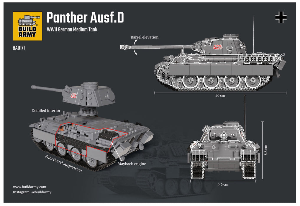 Panther Ausf D Tank by Build Army