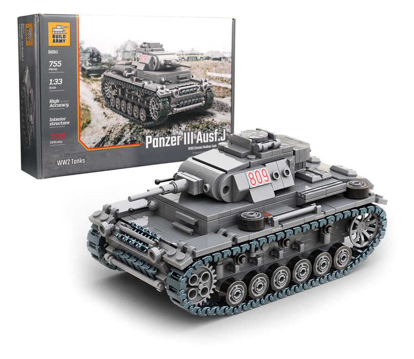 Panzer 3 Tank By Brick Army