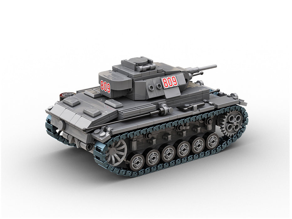 Panzer 3 Tank By Brick Army