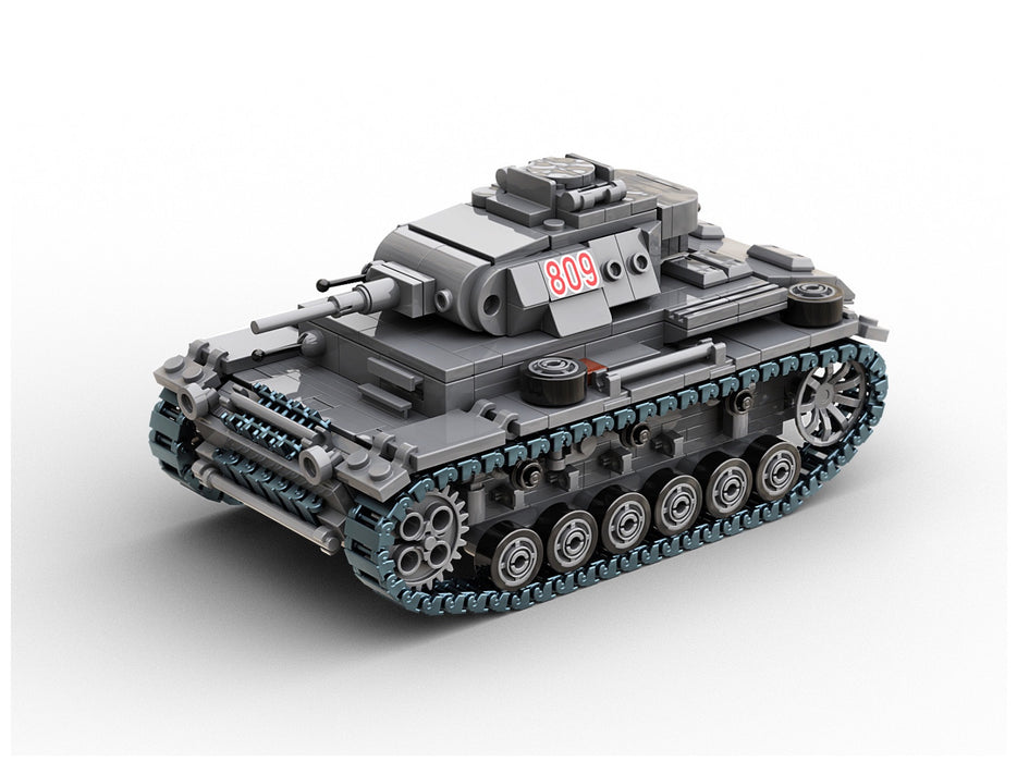 Panzer 3 Tank By Brick Army