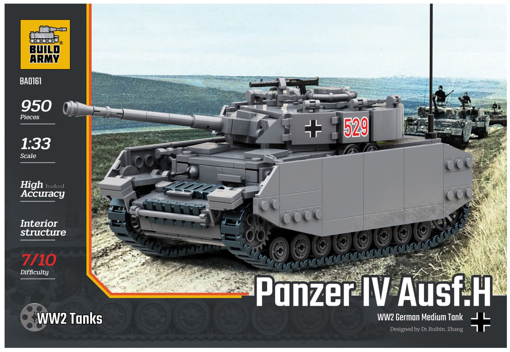 Panzer 4 Tank By Brick Army