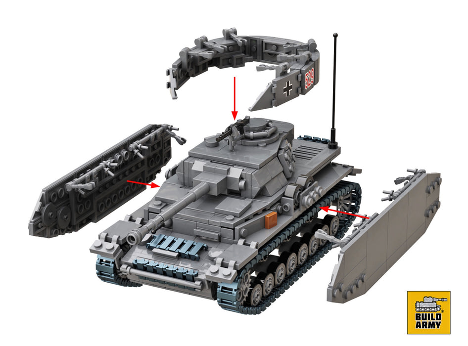 Panzer 4 Tank By Brick Army