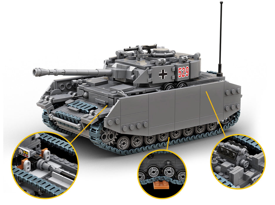 Panzer 4 Tank By Brick Army