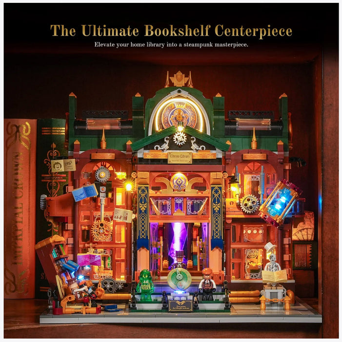 Steampunk Time Rift Library by Lumibricks