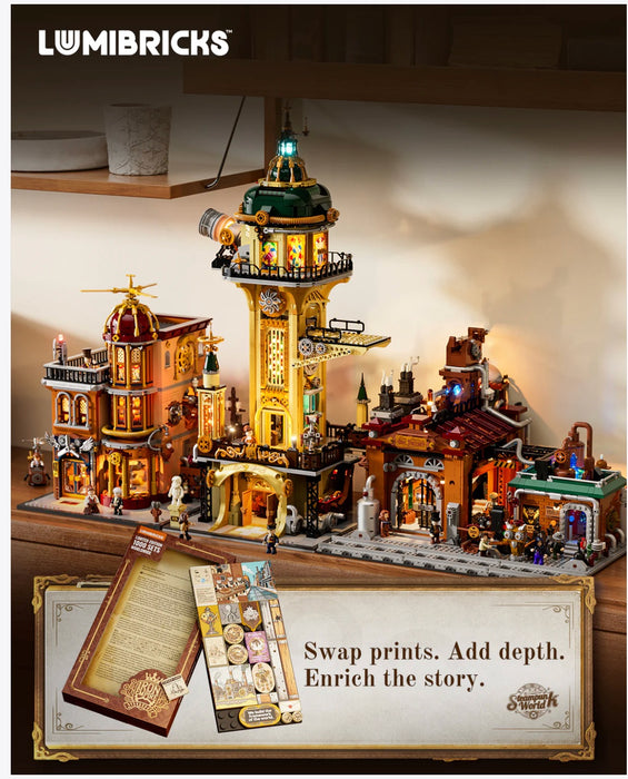 Steampunk Time Rift Library by Lumibricks