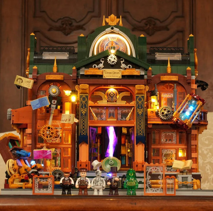 Steampunk Time Rift Library by Lumibricks