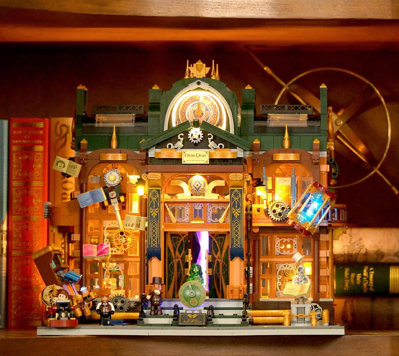 Steampunk Time Rift Library by Lumibricks