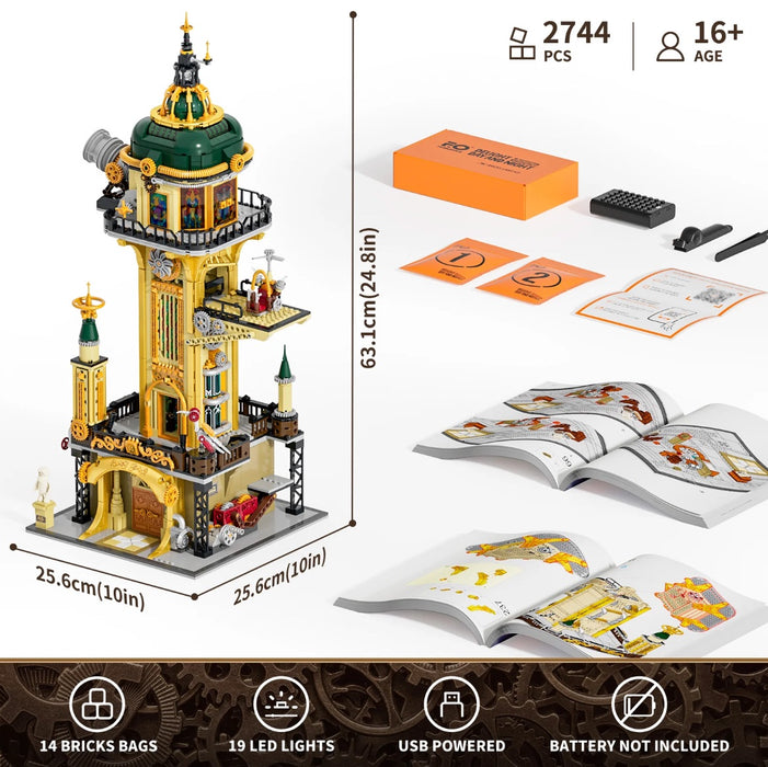 Steampunk Watch Tower By Lumibricks
