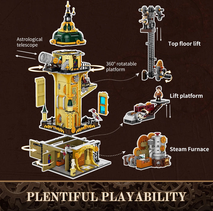 Steampunk Watch Tower By Lumibricks