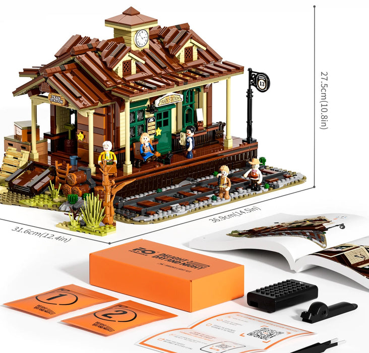 Old West Train Station by Lumibricks