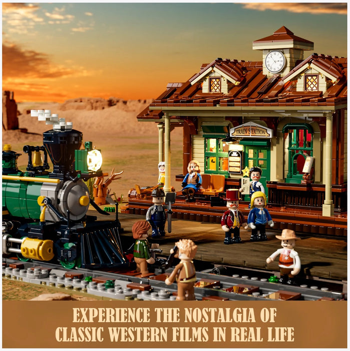 Old West Train Station by Lumibricks