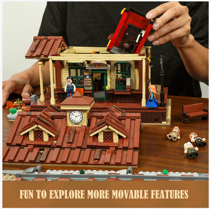 Old West Train Station by Lumibricks
