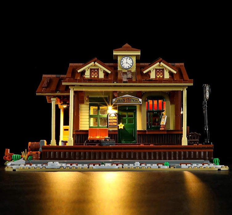 Old West Train Station by Lumibricks