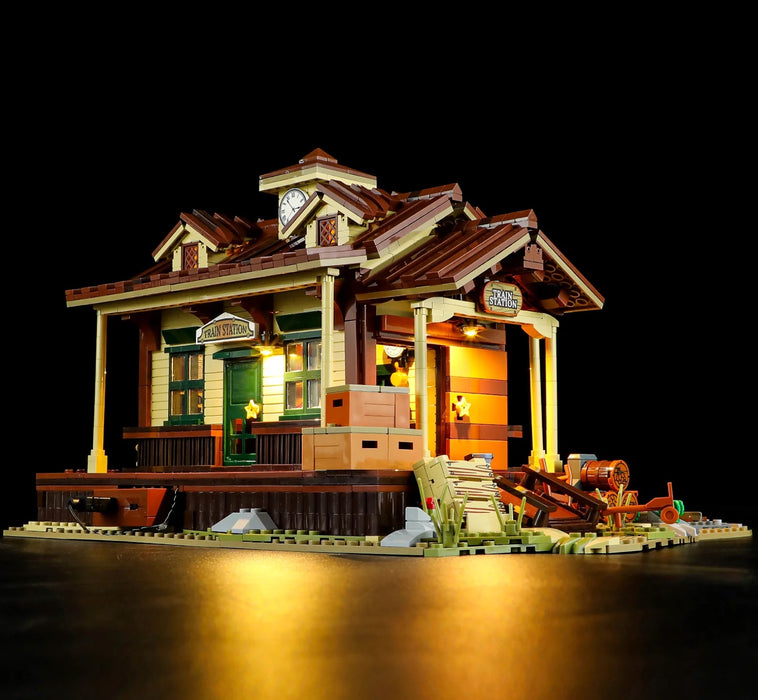 Old West Train Station by Lumibricks