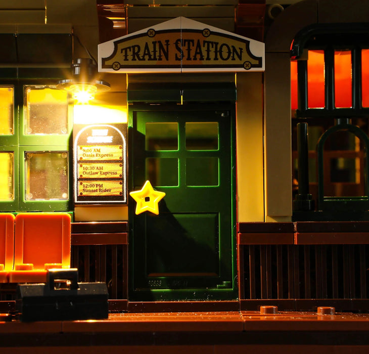 Old West Train Station by Lumibricks