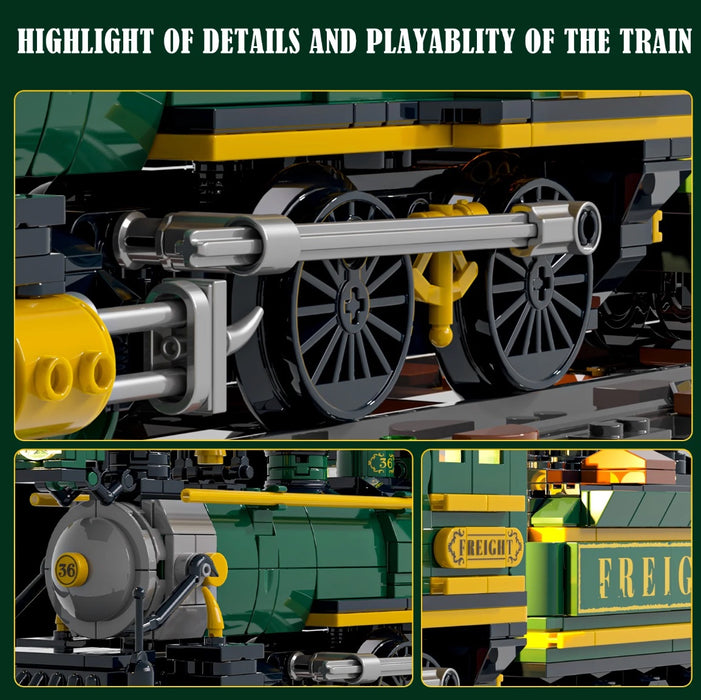 Western Freight Train by Lumibricks UK