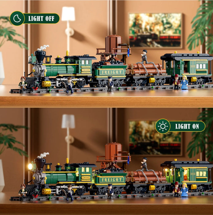 Western Freight Train by Lumibricks UK