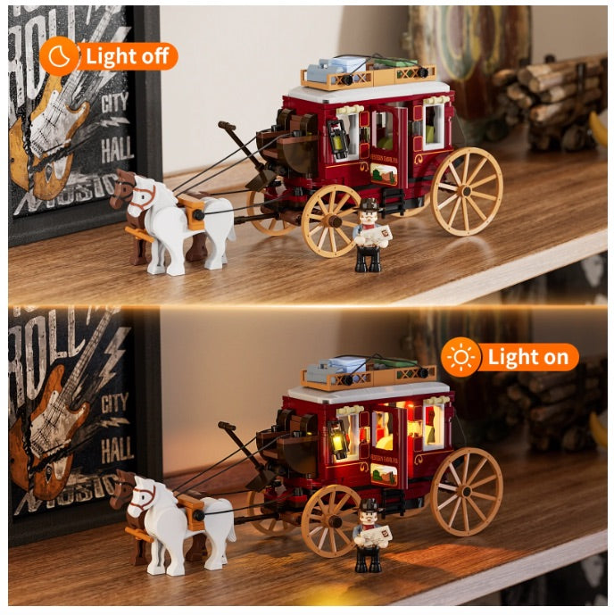 Western Stagecoach By Lumibricks FunWhole– bricknique The UK's